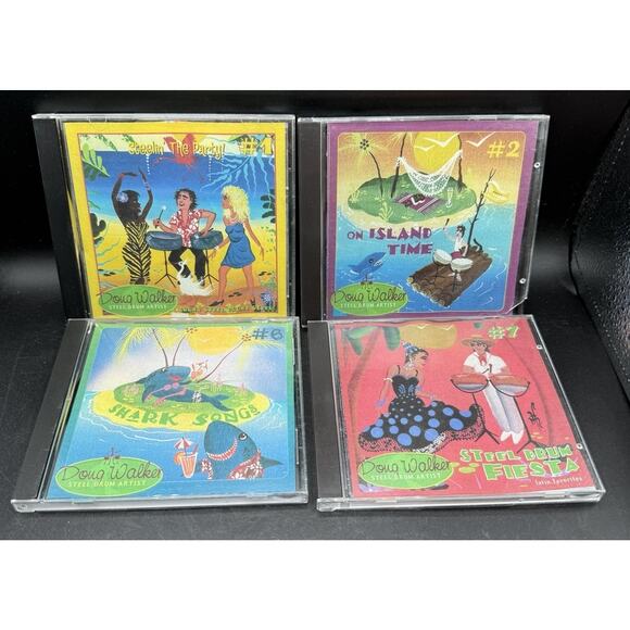 Vintage 1990s Lot Of 4 Doug Walker Music CD lot Of 4 On Island Time & More EC! D - Picture 1 of 6